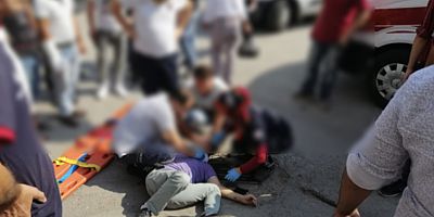 MOTOSİKLET SÜRÜCÜSÜ YARALANDI