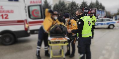 MOTOSİKLET SÜRÜCÜSÜ YARALANDI