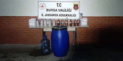 Mudanya'da sahte içki operasyonu