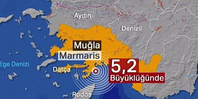 Muğla'da 5.2 büyüklüğünde deprem! İzmir ve çevre illerde de hissedildi