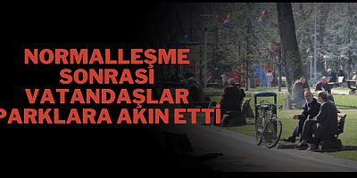 Normalleşme sonrası vatandaşlar parklara akın etti