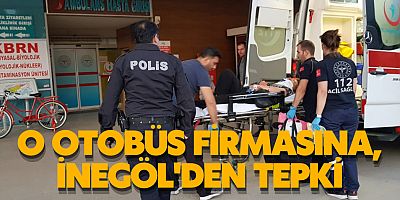 O otobüs firmasına, İnegöl'den tepki