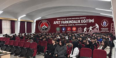 OKULLARDA AFET FARKINDALIK EĞİTİMLERİ DEVAM EDİYOR