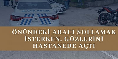 Önündeki aracı sollamak isterken, gözlerini hastanede açtı
