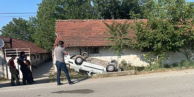 Ortaköy Yolu Birinci Sırt Yolunda Kaza: 2 Yaralı