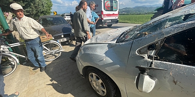 Ortaköy Yolunda Kaza İki Yaralı