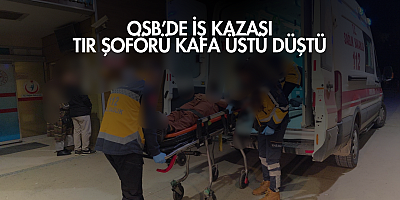 OSB’de İş Kazası: Tır Şoförü Kafa Üstü Düştü