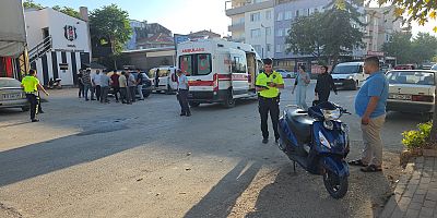 OSMANİYE MAHALLESİ’NDE MOTOSİKLET KAZASI: 1 YARALI