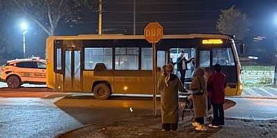 Otobüsün çarptığı adam ağır yaralandı
