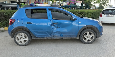 Otomobil ile Motosiklet Çarpıştı: 1 Yaralı
