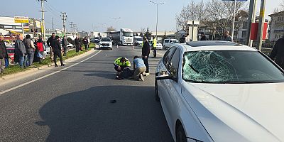 Otomobil Yayaya Çarptı: Ağır Yaralandı