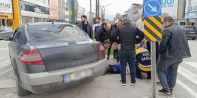 Otomobilin çarptığı bisikletli çocuk yaralandı