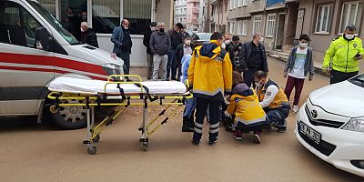 Otomobilin çarptığı kişi yaralandı