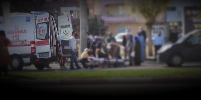 Otomobilin çarptığı motosikletin sürücüsü yaralandı