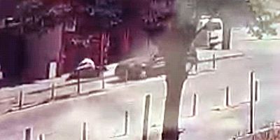 Otomobilin çarptığı motosikletli yaralandı