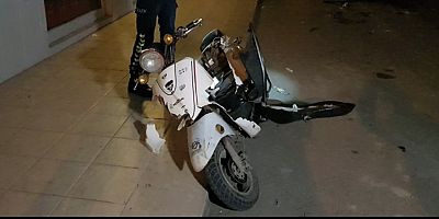 Otomobilin çarptığı şarjlı bisiklet sürücüsü yaralandı