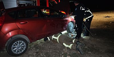 Otomobilin Motoruna Sıkışan Yavru Köpek Kurtarıldı