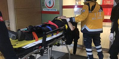 Özel otomobil ile motosikletin çarpışması sonucu 1 kişi yaralandı