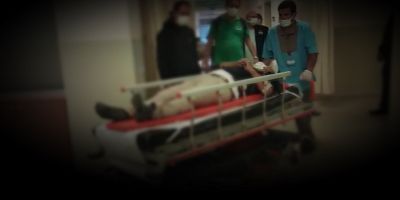 Parçalanan taş parçasının isabet ettiği işçi yaralandı