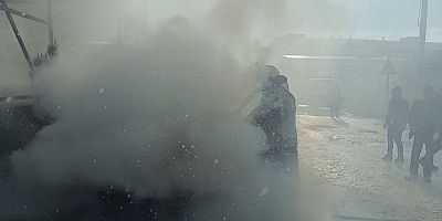 Park Halindeki Araçta Yangın Çıktı