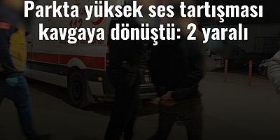 Parkta yüksek ses tartışması kavgaya dönüştü: 2 yaralı