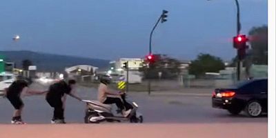 Patenli gençlerin tehlikeli yolculuğu kamerada