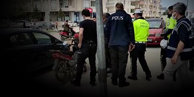 Polisin dur ihtarına uymayan motosiklet sürücüsü gözaltına alındı