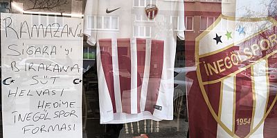 Ramazan’da Sigarayı Bırakana Süt Helvası ve İnegölspor Forması