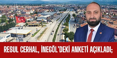 Resul Cerhal, İnegöl’deki anketi açıkladı;