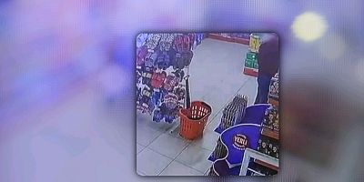 Şampuan hırsızı kamerada