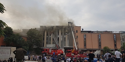 SANAYİDE KORKUTAN YANGIN 