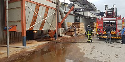 Sanayide korkutan Yangın 