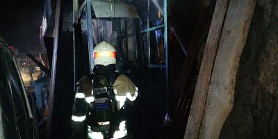 Sanayide korkutan yangın 