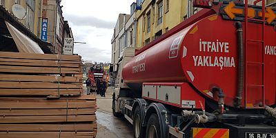 Sanayide korkutan yangın