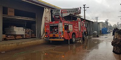 Sanayide korkutan yangın