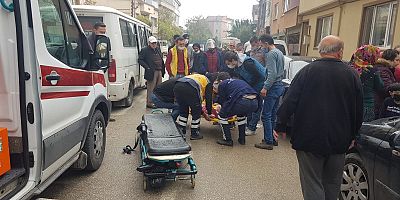 Servis aracının çarptığı küçük kız yaralandı