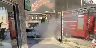 Seryir halindeki araç alevlere teslim oldu