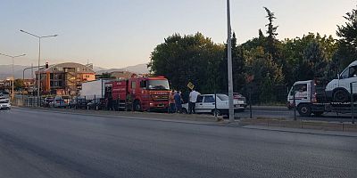 SEYİR HALİNDE ARAÇ YANDI 