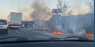 Seyir halindeyken alevlere teslim oldu