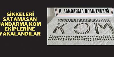 SİKKELERİ SATAMASAN JANDARMA KOM EKİPLERİNE YAKALANDILAR