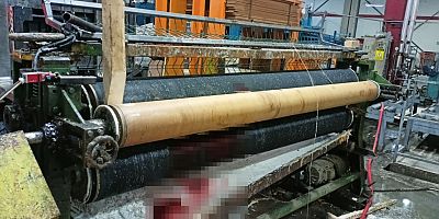 Silindir makinasına elini kaptıran işçi ağır yaralandı