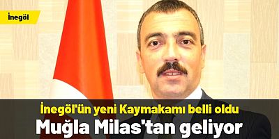 Şükrü Görücü'nün emekli olmasının ardından İnegöl Kaymakamı Eren Arslan oldu.