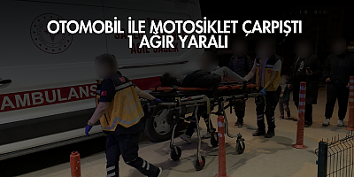 Süleymaniye’de Otomobil ile Motosiklet Çarpıştı: 1 Ağır Yaralı