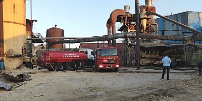 Sunta fabrikasında yangın
