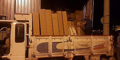 SUNTA HIRSIZLARI KAMYONETİ BIRAKARAK KAÇTI