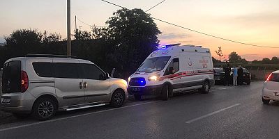 iki araç bahçeye uçtu