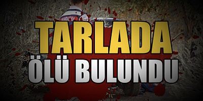 Tarla kenarında ölü bulundu