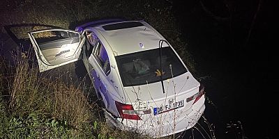 TARLALIK ALANA UÇAN OTOMOBİLİN SÜRÜCÜSÜ YARALANDI