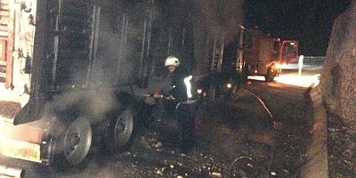 TEKERLERİ ALEV ALDI