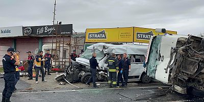 Tekirdağ'da korkunç kaza: 3 ölü, 9 yaralı